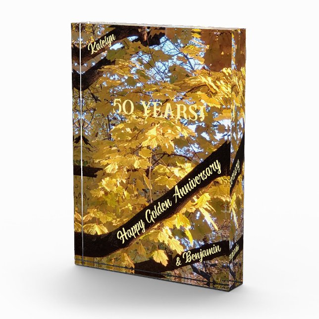 Golden Anniversary Acrylic Award (Right)