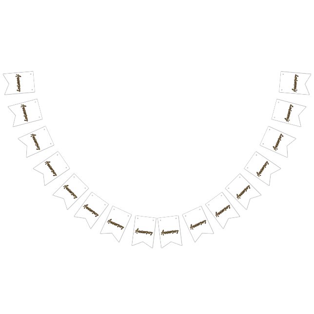 Golden Anniversary Bunting Banner (All)