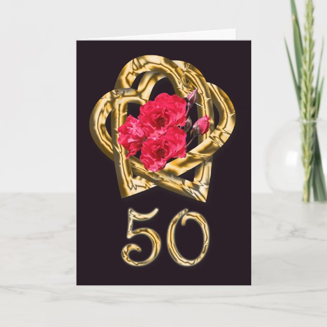 Golden Anniversary Congratulations Card (Front)