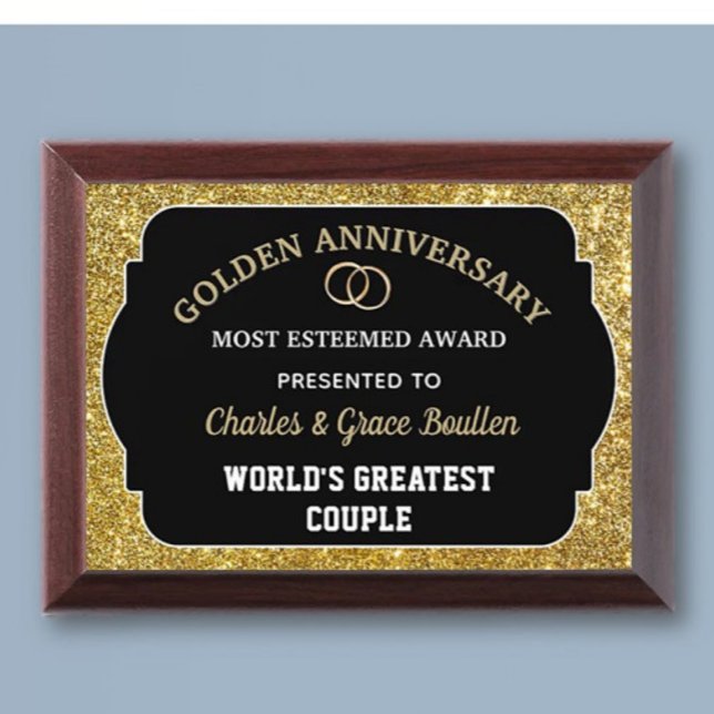 Golden Anniversary Custom Award Plaque (Creator Uploaded)