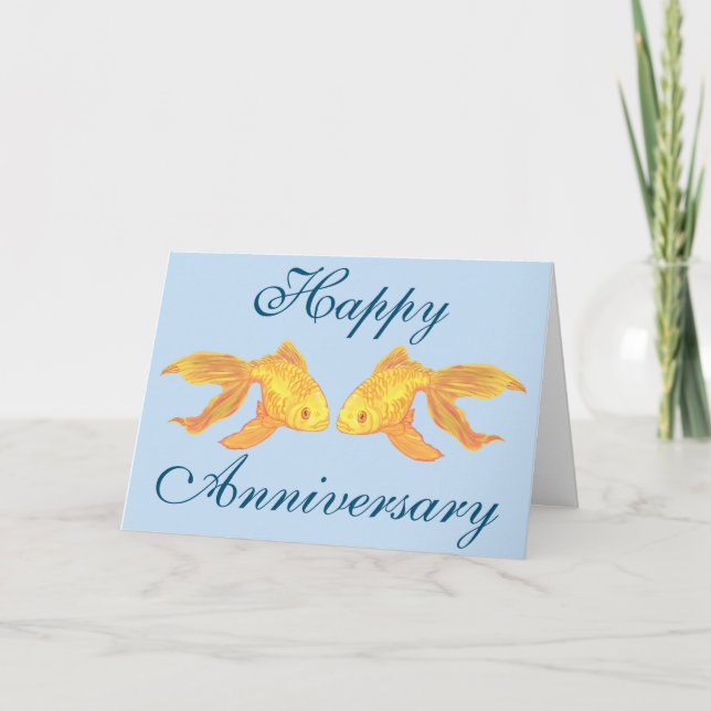 Golden Anniversary Fish Card (Front)