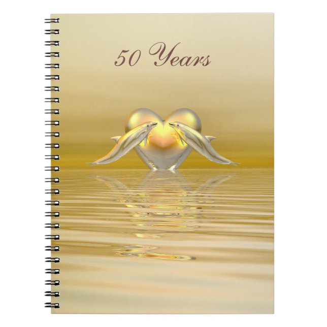 Golden Anniversary Hearts Notebook (Front)