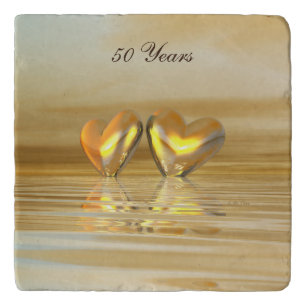 Golden Anniversary Hearts Trivet