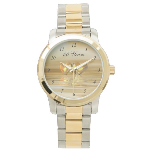 Golden Anniversary Hearts Watch