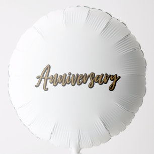 Golden Anniversary Helium Balloon