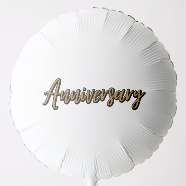 Golden Anniversary Helium Balloon (Front)
