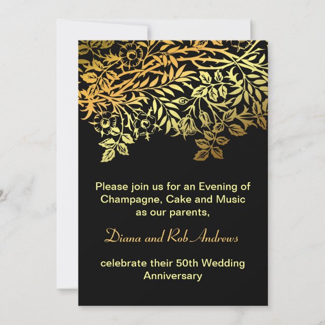 golden anniversary invitation (Front)