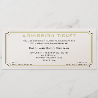 Golden Anniversary Invitations
