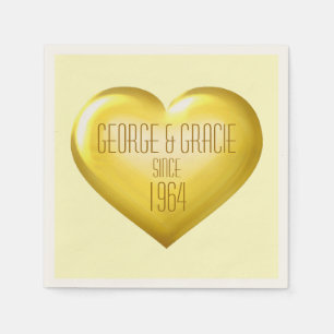 Golden Anniversary Napkins