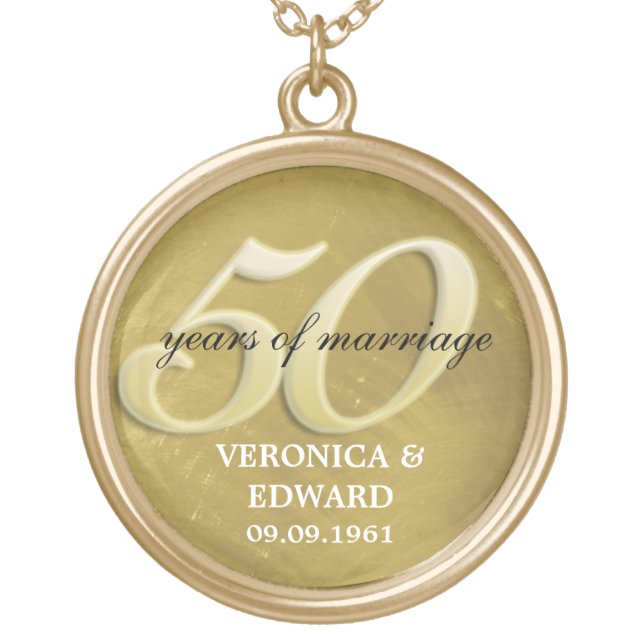 Golden Anniversary Necklace (Front)