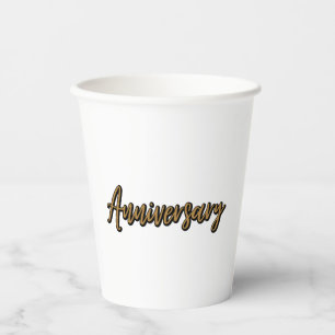 Golden Anniversary Paper Cups