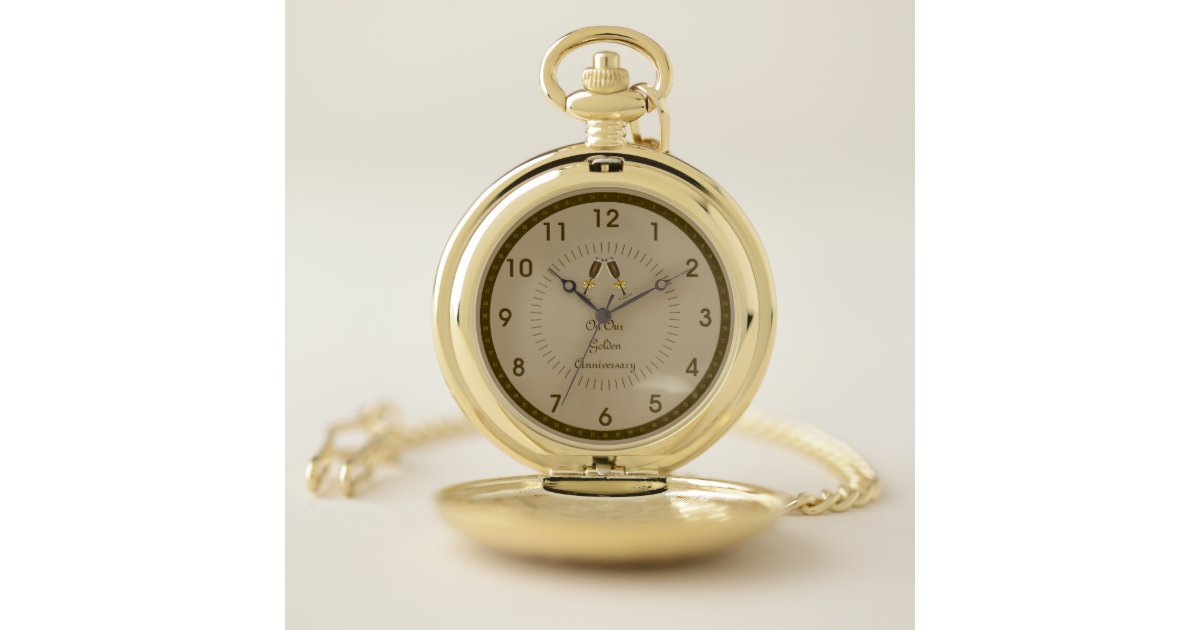 Golden Anniversary Pocket Watch Zazzle
