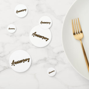 Golden Anniversary Table Confetti