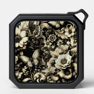 Golden Antique Floral with Butterflies Bluetooth Speaker