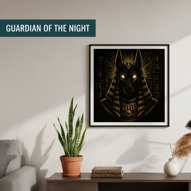 Golden Anubis Egyptian God Poster (Creator Uploaded)