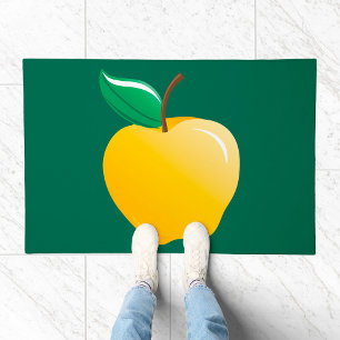 Golden Apple Bright Yellow Fruit Doormat