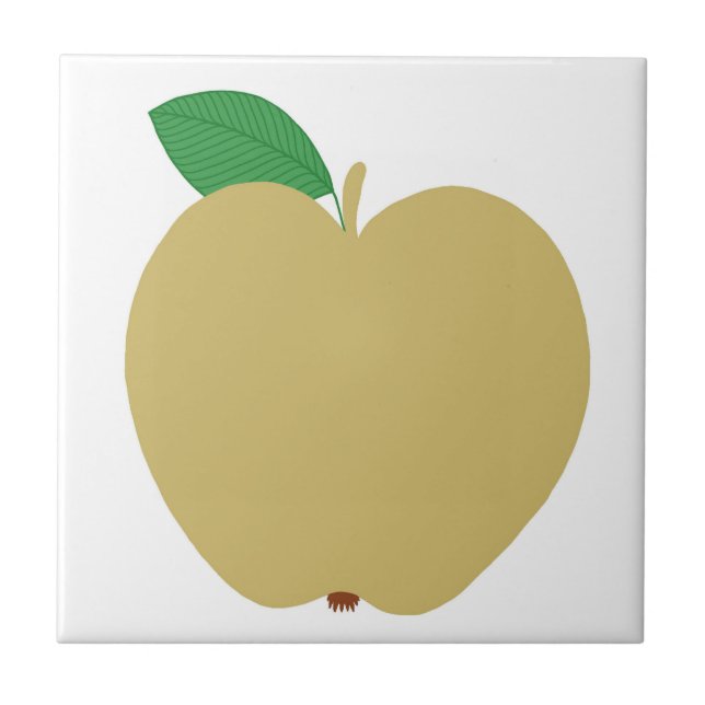 Golden Apple Ceramic Tile (Front)
