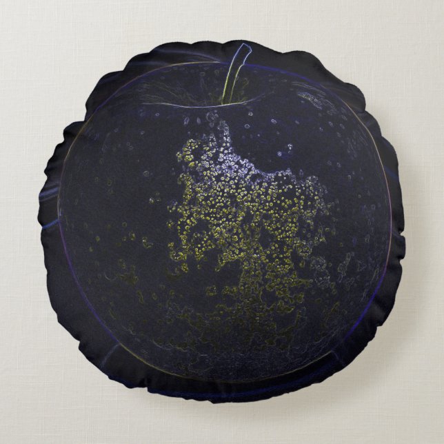 golden apple round pillow (Front)