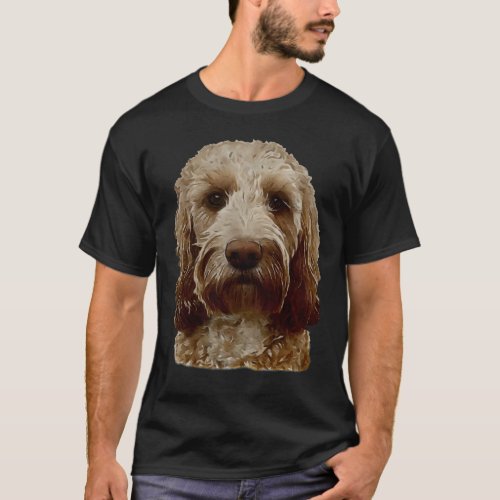 Golden Apricot Doodle Dog T_Shirt