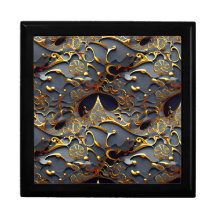 Golden Arabesque Jewelry Box