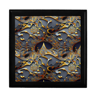 Golden Arabesque Jewelry Box