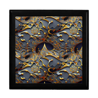 Golden Arabesque Jewelry Box