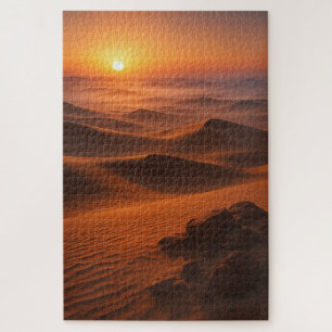 Golden Arabian Desert Dawn – Cinematic Landscape Jigsaw Puzzle
