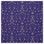 Golden arabic pattern fabric