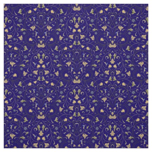 Golden arabic pattern fabric