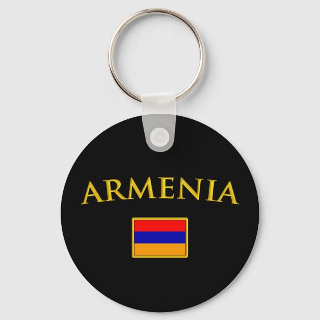 Golden Armenia Keychain (Front)