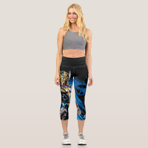 Golden Armor Thor Electric Character Graphic Capri Leggings