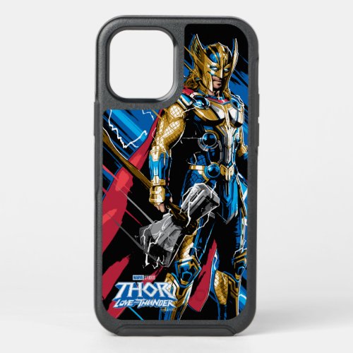 Golden Armor Thor Electric Character Graphic OtterBox Symmetry iPhone 12 Case