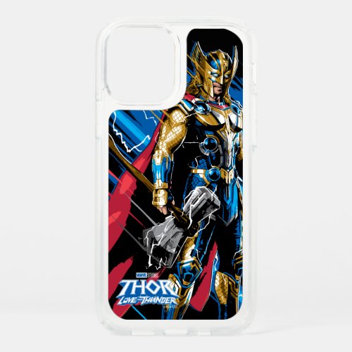 Golden Armor Thor Electric Character Graphic Speck iPhone 12 Case