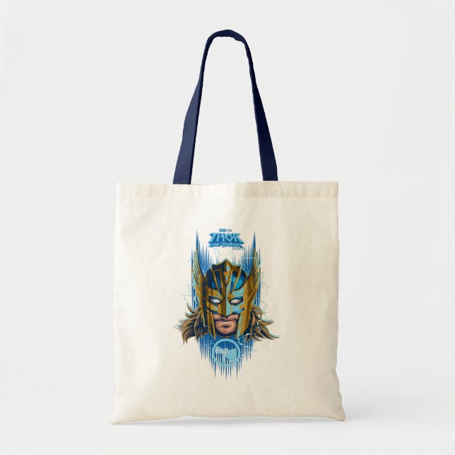 Golden Armor Thor Helmet Graphic Tote Bag (Front)