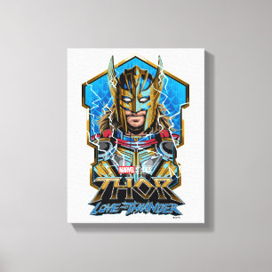 Golden Armor Thor Love and Thunder Graphic Canvas Print