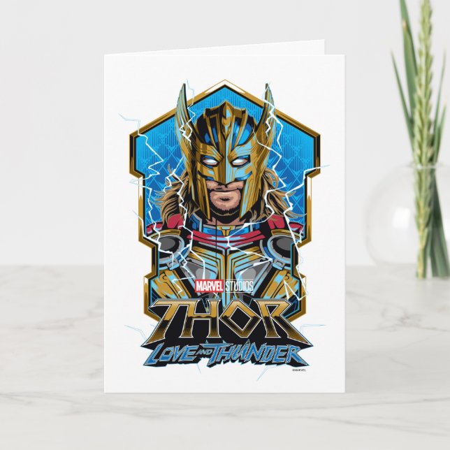 Golden Armor Thor Love and Thunder Graphic Card (Front)