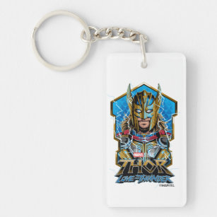 Golden Armor Thor Love and Thunder Graphic Keychain