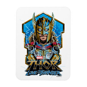Golden Armor Thor Love and Thunder Graphic Magnet