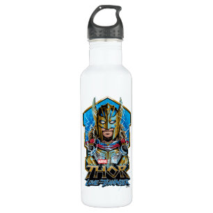 Golden Armor Thor Love and Thunder Graphic Stainless Steel Water Bottle