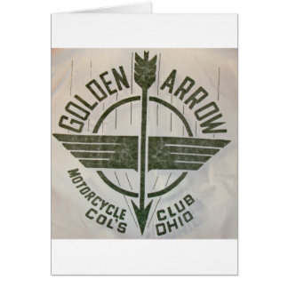 Golden Arrow Motorcycle Club Logo Cards