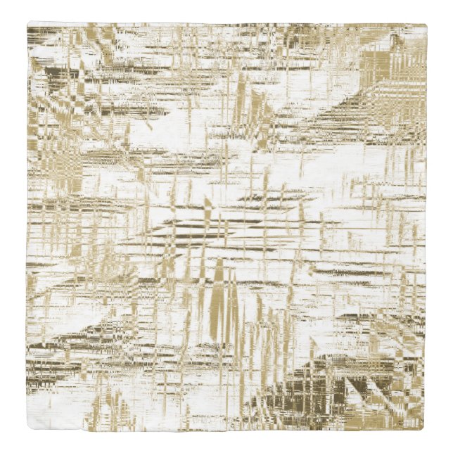 Golden Art Deco Duvet Cover (Front)