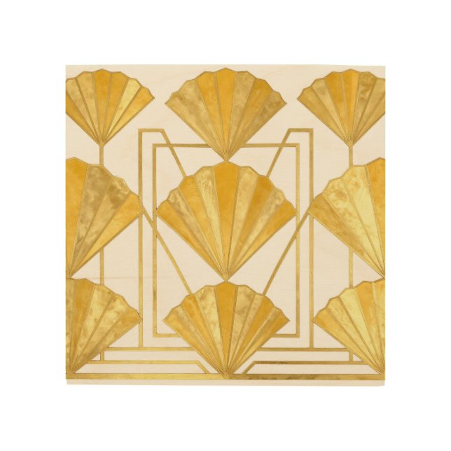 Golden Art Deco Fan Pattern (Front)