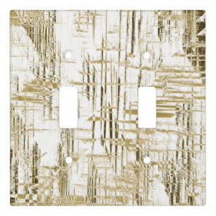 Golden Art Deco Light Switch Cover