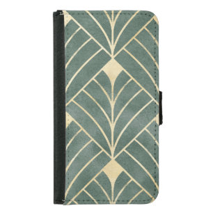 Golden Art Deco: Luxurious Seamless Style Samsung Galaxy S5 Wallet Case
