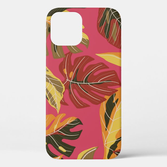 Golden Art Deco Nature Wallpaper Case-Mate iPhone Case (Back)