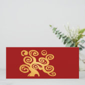 Golden art nouveau tree (Standing Front)