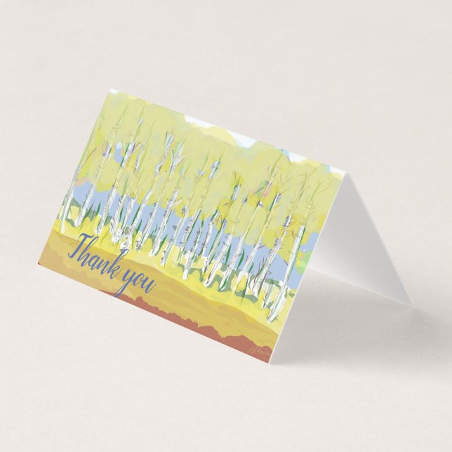 Golden Aspens thank you card (Front)