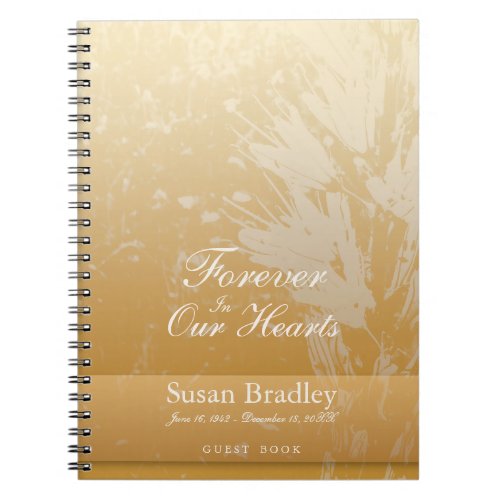 Golden Asphodel Funeral Memorial Guest book