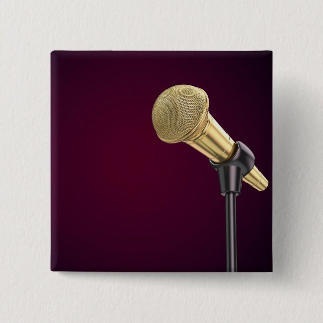 Golden audio microphone button (Front)
