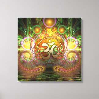 Golden Aum Dreams Canvas Print